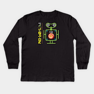 WInd-up Robot Kids Long Sleeve T-Shirt